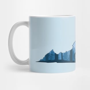 Bike Virginia State Map MTB Mountain Biking Blue Ridge Mug